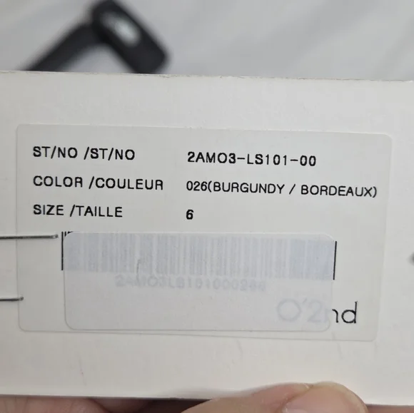 O'2nd Size 6 Rich Burgundy Sheep Skin Leather Mini Skirt - Picture 11 of 12